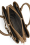 Women's Faux Leather Taupe Handbag - 4