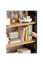 4 Layer Modern Multifunctional Bookshelf with Wall Mounted and Floor Standing Design 100 CM - 4