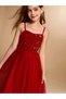 Rochie maxi, roșie - 10 ani - 7