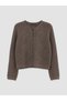 Rmz Gi̇yi̇m Farkiyla Zero Roba Collar Embroidered Women's Knitwear Cardigan