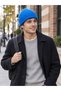 Poppy Ribbed Knitwear Beanie Unisex Blue - 3