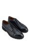 Men's Genuine Leather Navy Blue Classic Shoes - 2