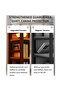 4 Layer Modern Multifunctional Bookshelf with Wall Mounted and Floor Standing Design 100 CM - 3