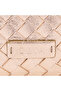 Women's Gold Hand-Knitted Leather Clutch - 4