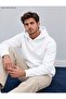 Men's Hooded Sweatshirt - Plain Patternless Cotton Hoodie with Kangaroo Pocket