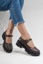 Flora Genuine Leather Strap Women's Brown Loafer Shoes