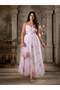Rochie maxi, roz - 4XL