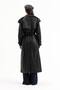 Women's Leather Fabric Premium Quality Lined Belted Design Trench Coat - 5