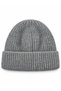 Poppy Ribbed Knitwear Beanie Unisex Gray