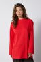 Oversize-Basic-T-Shirt mit weiten Ärmeln in Rot - 4