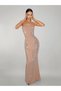 Rochie maxi, bej - S - 5