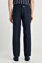 Regular Fit Normal Waist Straight Leg Linen Trousers Men's Pants W 2510479410 - 4