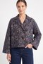 Printed Quilted Jacket 202704 - Dark Blue