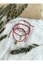 Doors That Will Open Together and Shared Wishes Burgundy Rope Couple Bracelet 2-Piece Lover Bracelet - 3