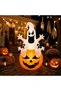 6FT HalloweenDecorations Outdoor InflatableSpooky Ghost Pumpkin | Self-Inflating, Indoor Outdoor BlowUp Giant Halloween InflatablePumpkin Party - 7