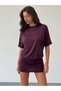 Rochie mini, mov - L