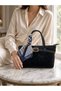 Kemal Aygün-Kriste Bell Knitted Textured Buckle Scarf Handbag – 30X15 cm - 2