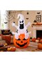 6FT HalloweenDecorations Outdoor InflatableSpooky Ghost Pumpkin | Self-Inflating, Indoor Outdoor BlowUp Giant Halloween InflatablePumpkin Party - 5