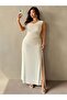 Rochie maxi, crem - 0XL