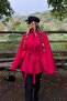 Red Chita Belted Poncho - 508424 - 5