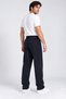 Men's Loose Fit Straight Leg Pockets Inside Padded Baggy Navy Blue Sweatpants - 6