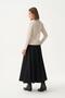Gold buttoned pleated elegant blouse