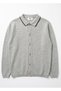 Thick Polo Collar Men's Knitwear Cardigan - 2
