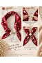 New Style Women's Scarf with Pearls and Magnets - 3