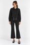 Women's Black and White Polka Dot Jacket and Trousers Set, 2-Piece, Relaxed Fit - 4
