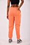 Women's Orange Basic Jogger Pants - 5