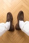 Moen Genuine Leather Suede Effect Penny Loafer Men's Classic Shoes - 3