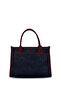 Navy Blue-Claret Red Women's Shoulder Bag Us26615 - 3