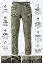 Men's Winter Fleece-Lined Windproof Soft Shell Tactical Pants - E231 - 3