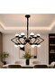 ثريا مودرن LED سوداء 16 لمبة بـ 3 اضاءات