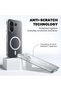 Case Compatible with Vivo X200 Fe, Magsafe Enabled, Non-Yellowing Crystal Hard Cover, Transparent - 4