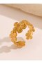 Golden Blossom Adjustable Ring - 4