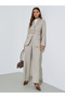 Grey Solid Belted Regular Fit Blazer - 2