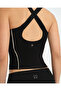 Black Contrast Ribbed Swimmer Blouse - 4