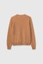 Women's Tan 100% Merino Crew Neck Sweater - 2