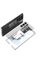Galaxy S23 Ultra Case with Camera Protection Transparent Design Omsy Lego Stand Case - 8