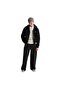 00105Jy281-R Stretch Logo Full Zip Men's Jacket Black - 4
