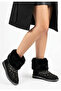 Women's Boots Black Suede Stylish Peca - 2