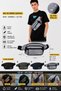 Quality Waterproof Lightweight Durable Fabric Men's Waist and Chest Bag Daily Travel Shoulder Bag (Height 12 cm Width 21 cm Bottom 6 cm) Code 1018 - 5