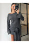 Anthracite Tie-Front Short Dress - 2Y7123 - 2
