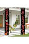 Happy Halloween Trick or Treat Porch Banner Set, Blood Drip Skull Vertical Door Hanging Banner, Halloween Front Door Decorations for Indoor Outdoor Yard Party - 2