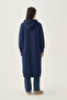 Eyelet Hooded Pocketed Lycra Long Sweatshirt - 2