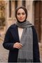 Sim Detailed Shoulder Shawl Smoked - 2
