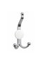 (1 Piece) Coat Rack White Plastic Covered Double Metal Coat Rack Wardrobe Hanger Hanger - 6