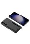 Galaxy S24 Faux Leather Back Surface Omsy Card Holder Silicone Case - 4