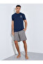 Men Printed Cotton T-Shirt And Checked Shorts Set